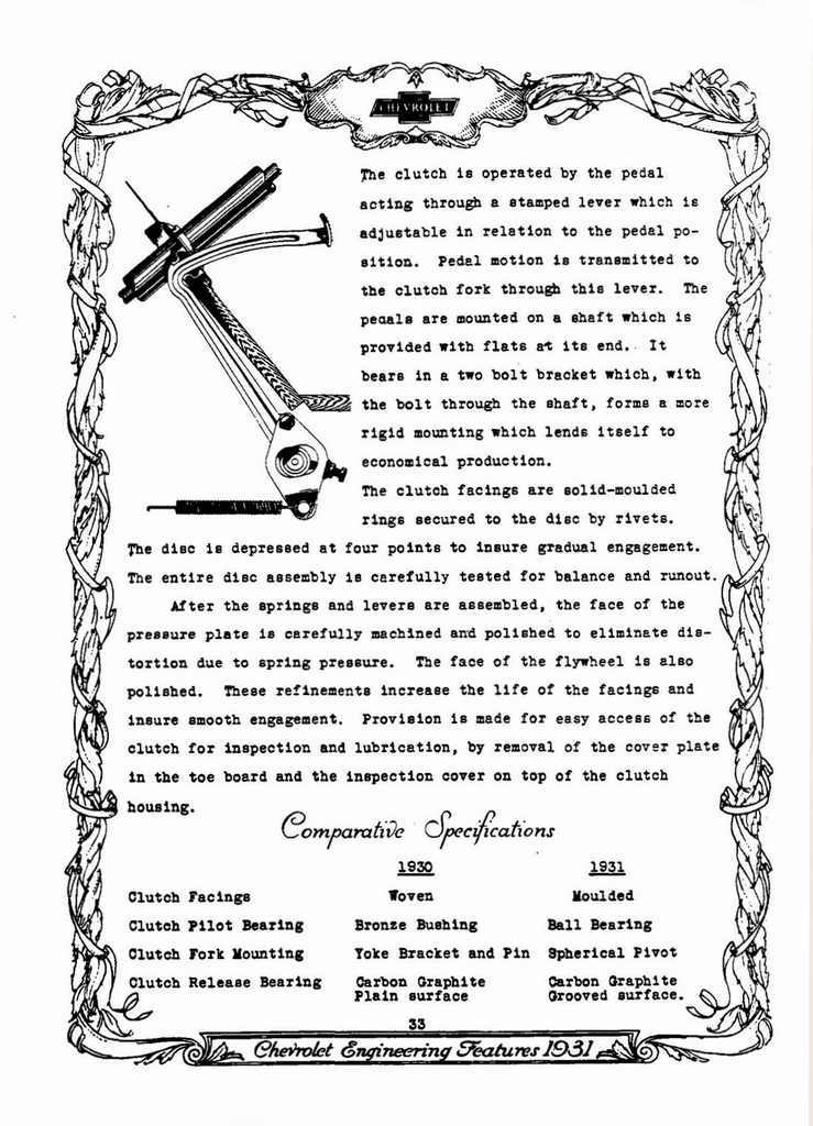 1931 Chevrolet Engineering Features Page 83